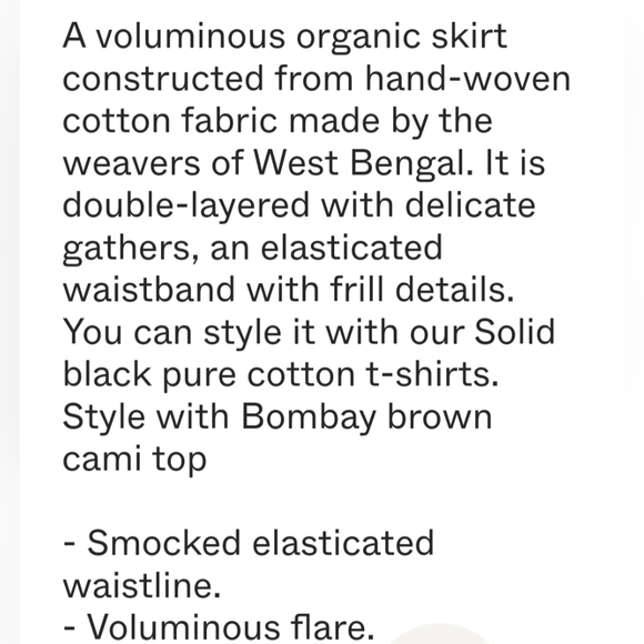 WORLD OF CROW COTTON PLEATED SKIRT - OFF WHITE - Picture 4 of 5